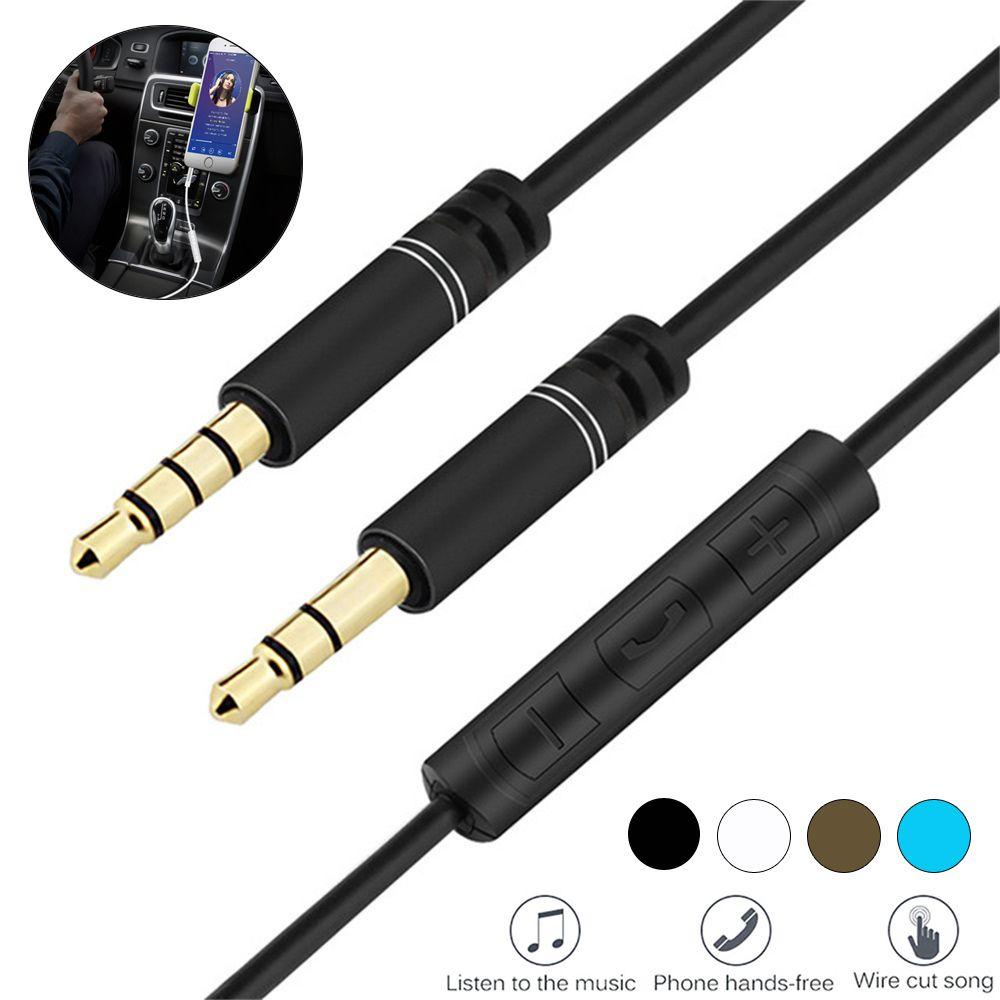 POPULAR Populer Kabel Audio 3.5mm Kontrol Volume Mobil Earphone Headphone Cord