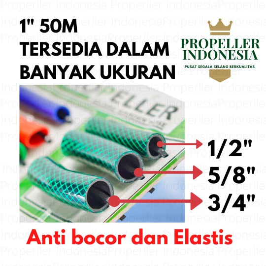 Selang Air Benang Hijau RHINOCEROS 1inch 50M Selang Air Anti Lumut Selang Air Taman