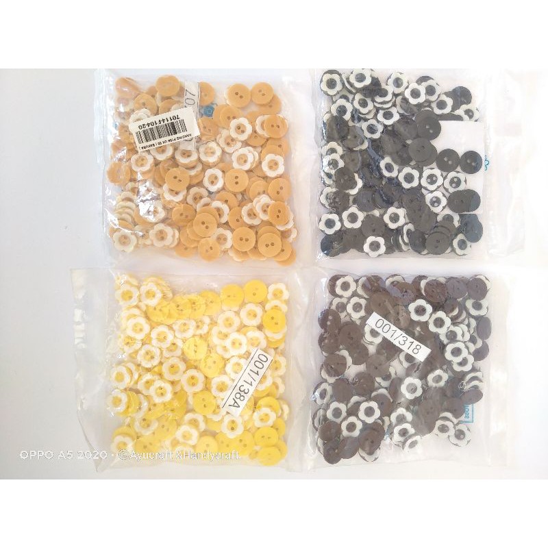 

KANCING SUNFLOWER 1,2CM PER PACK