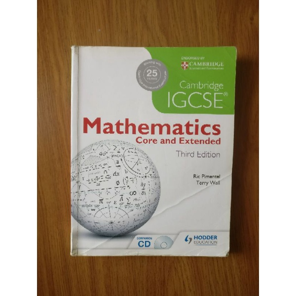 Cambridge IGCSE Mathematics Core and Extended book