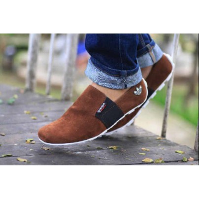 RECOMENDED !! Sepatu Slop Casual Pria - Slip On Pria - Casual Santai - Formal Kerja - Adidas Asensio