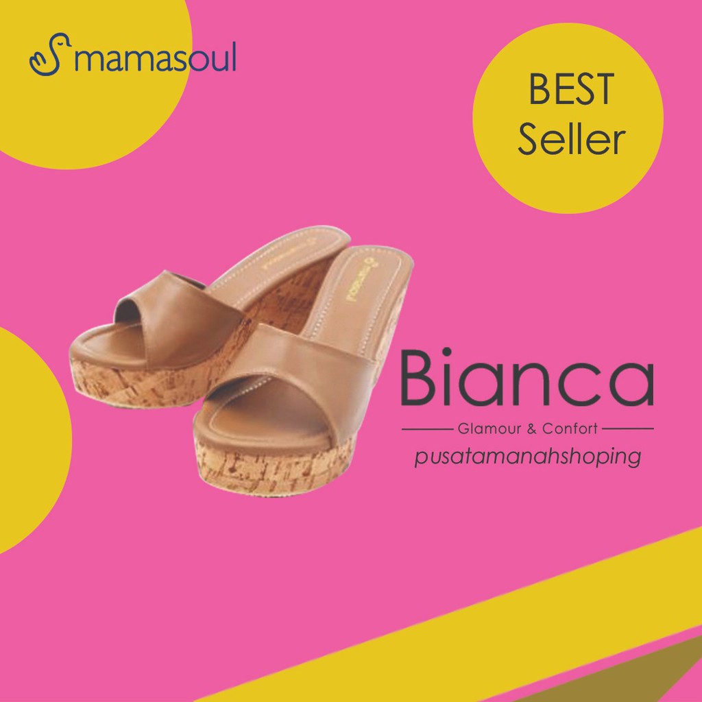 SANDAL WEDGES MAMASOUL = BIANCA