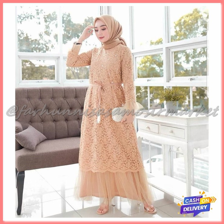 Gamis Terbaru 2021 Syari Baju Gamis Remaja Polos Busui Pesta Keki WC242 Humaira Dress Termurah Baju