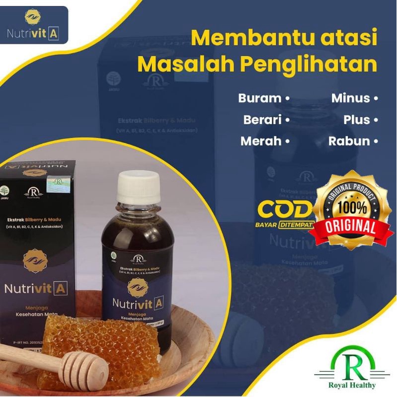 NUTRIVIT A MADU KESEHATAN MATA KATARAK MINUS PLUS VITOMATA EYELAB HERBAL 100% ASLI ORIGINAL