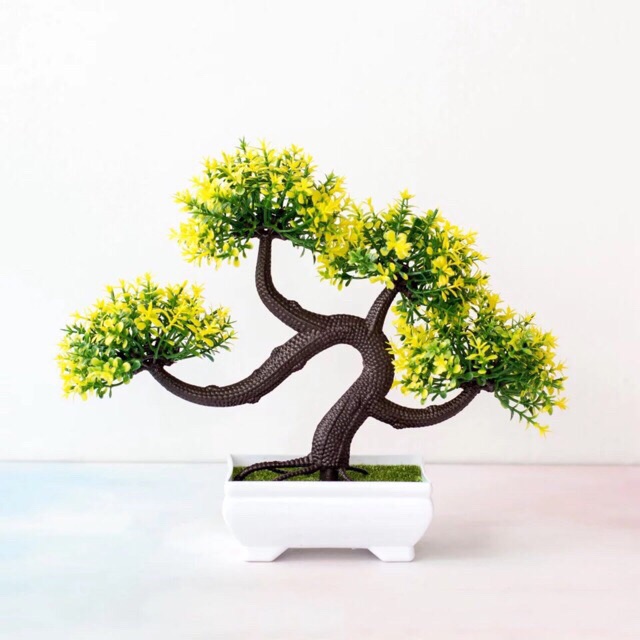 NFS350 Bunga plastik / Pajangan bunga Artifisial / modif 4 bola/ Vas Petak-5