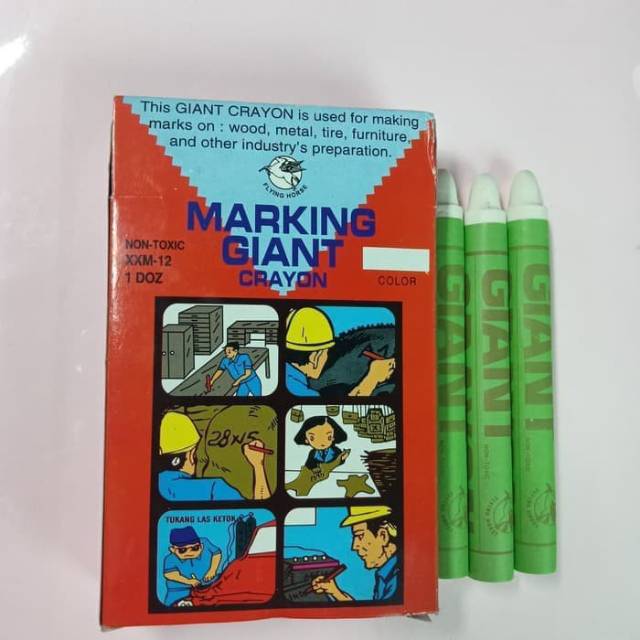 

GIANT Marking Crayon XXM - 12 (utk: Kayu, Besi, Perabot) Per Lusin.