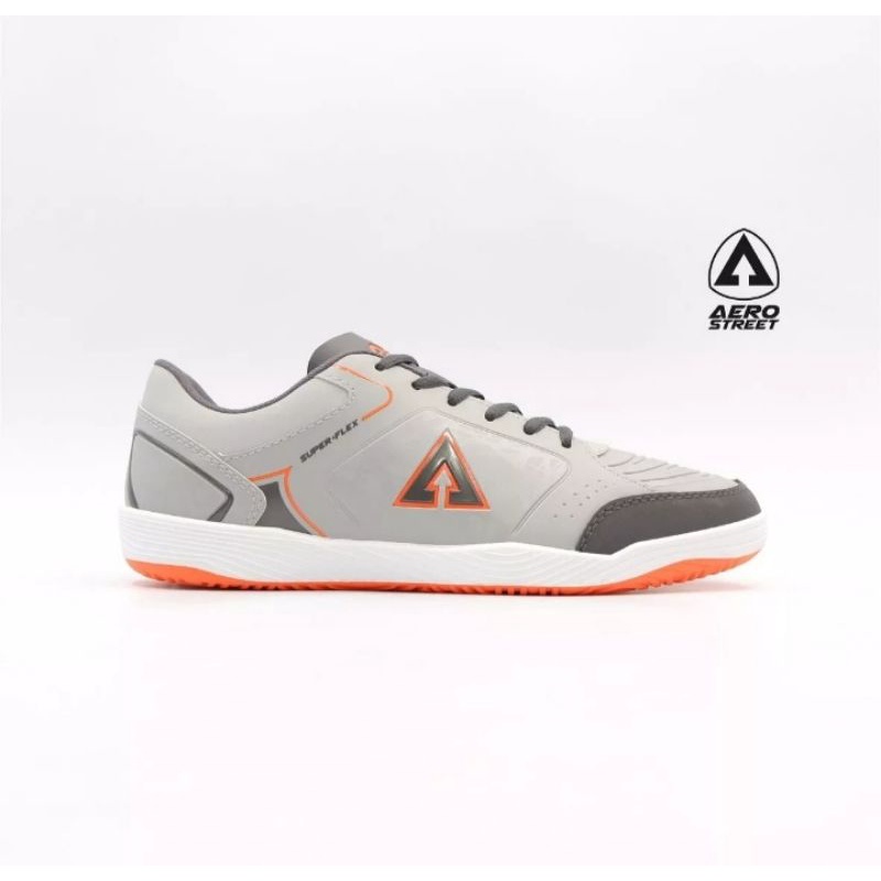 Aerostreet 39-42 mars putih abu orange futsal Sneakers Casual Sport