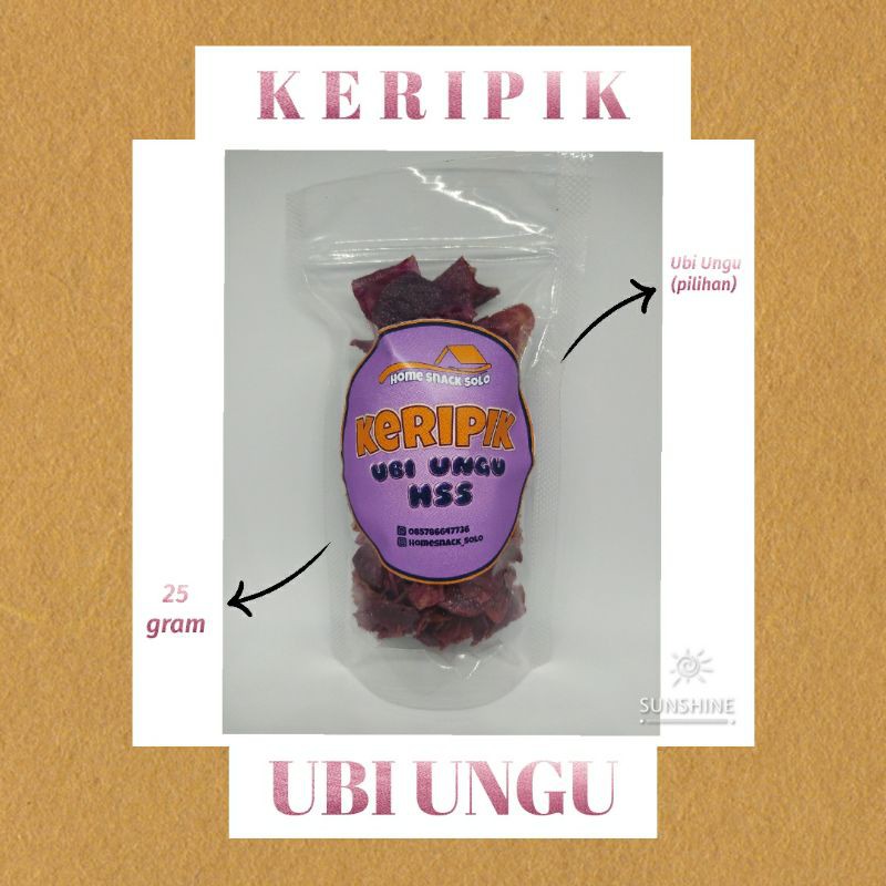 

KERIPIK UBI UNGU 25gr | Murah dan Enak | Home Snack Solo