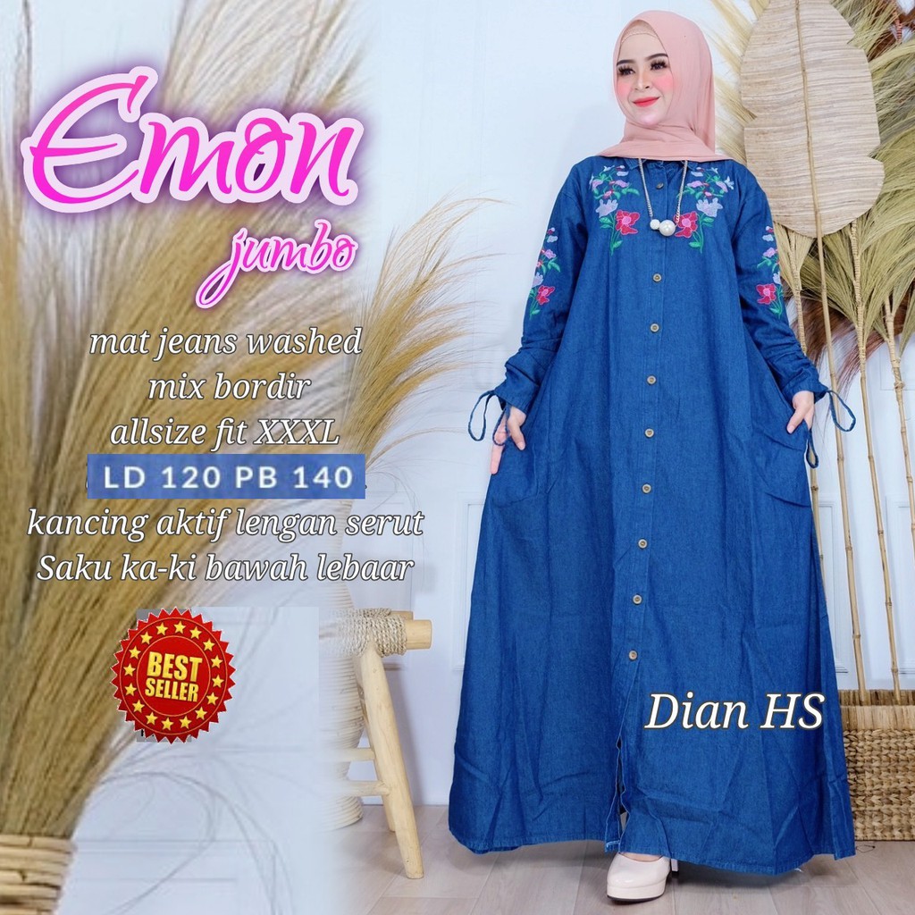 DRAGEE EMON JUMBO ORIGNAL MAXY JEANS DRESS KEKINIAN GBM