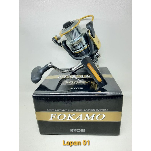 Reel Pancing Ryobi Fokamo 3000 Vi / Reel Spinning Belum Power Handle