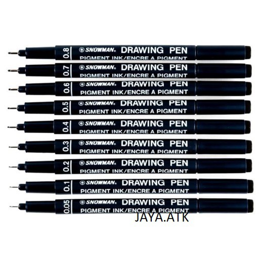 DRAWING PEN SNOWMAN PULPEN GAMBAR BALLPOINT GAMBAR SNOWMAN