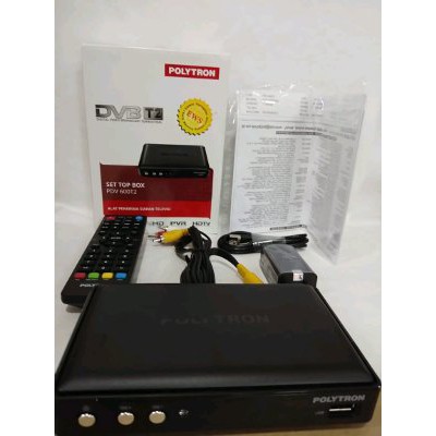 Jual RECEIVER DIGITAL TV  SET TOP BOX DVB T2 POLYTRON Berkualitas