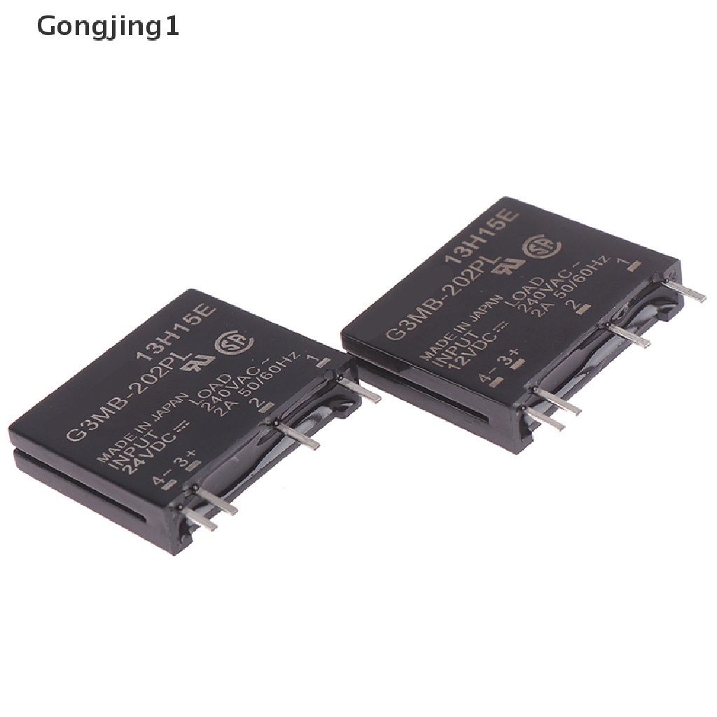 Gongjing1 1 / 2pcs Modul Relay Id G3Mb-202P Dc-Ac Pcb Ssr Solid State 12v