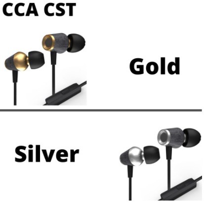 CCA CST Metal Wooden Earphone with MIC