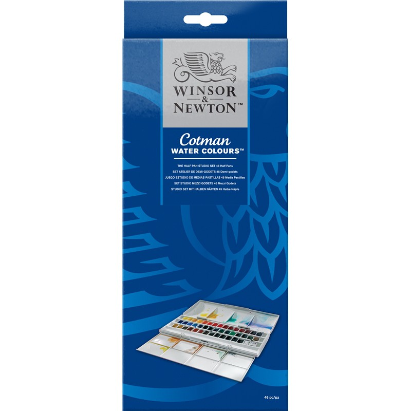 

COTMAN WATER COLOR PAINTING PLUS 45 HALF PANS