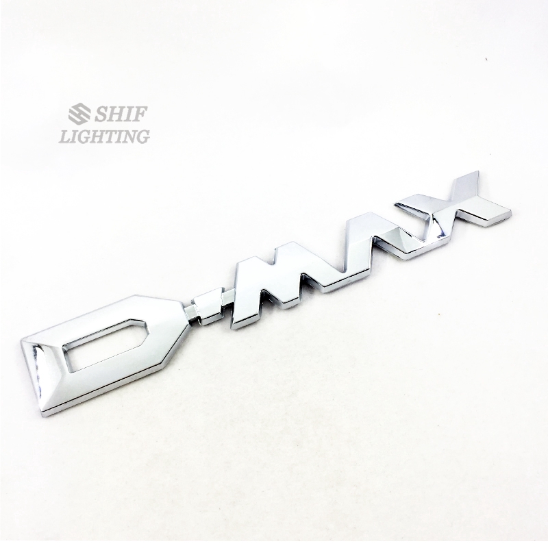 1pc Stiker Emblem Logo Dmax Bahan Abs Krom Untuk Bagasi Belakang Mobil Isuzu