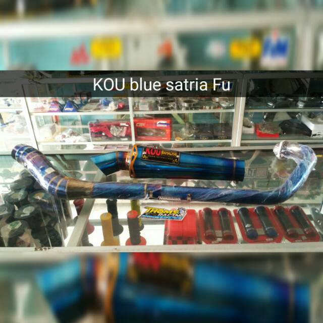 Kenalpot KOU blue satria Fu
