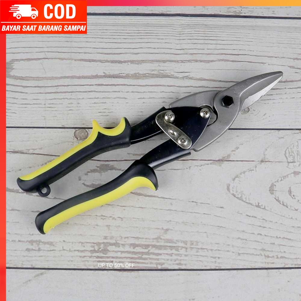 (100% BARANG ORI) Dongkai Gunting Besi Flat Baja Heavy Duty Iron Scissors 10 Inch - W239