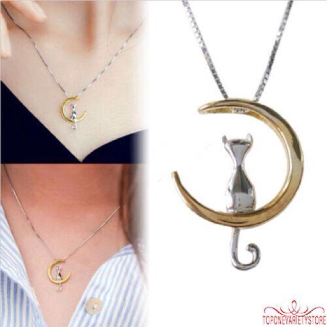 Kalung liontin kucing - kalung import murah