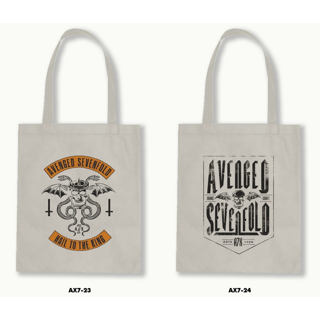 TOTE BAG BLACU - AVANGED SEVENFOLD .02