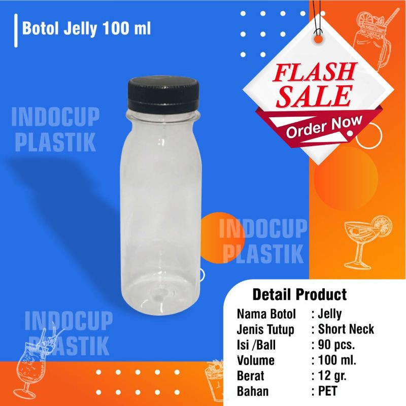 Jual Botol Plastik Jelly 100 Ml - Botol Plastik 100 Ml (Min Order 50pcs ...