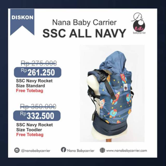 nana baby carrier pusat