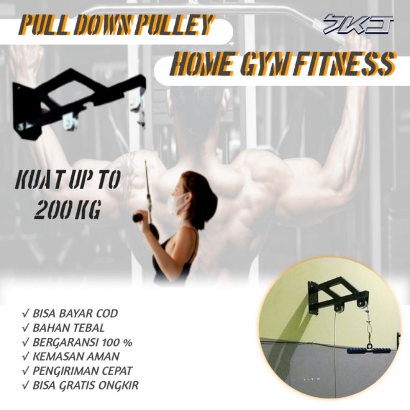 Alat Olahraga Fitness Dirumah gym Pull Down Pull Up Resistance band pulldown Push up Bar karet pull 
