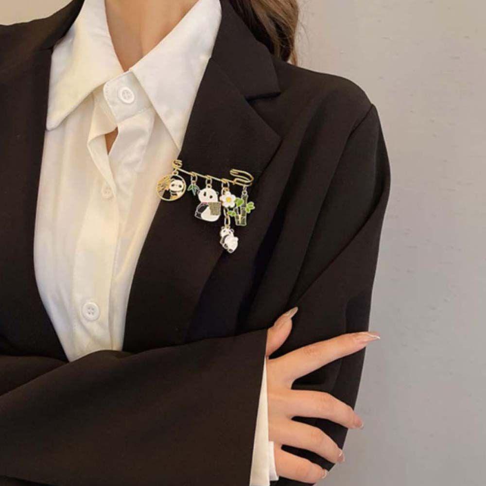 Agustinina Pin Pinggang Lucu Fashion Gadis Hadiah Tetap Pakaian Anti-Silau Pinggang Artefak Lapel Lencana