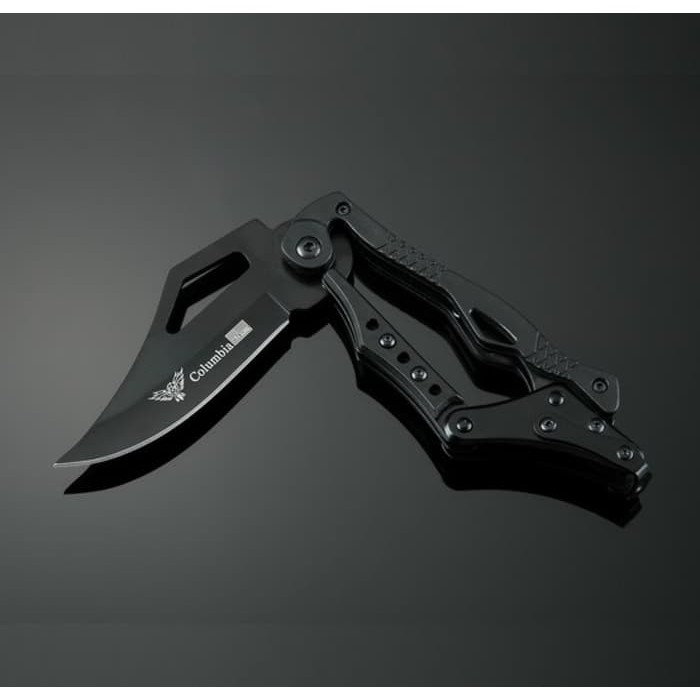 Pisau Lipat Mekanik Survival Columbia Mechanical Folding Knife Outdoor
