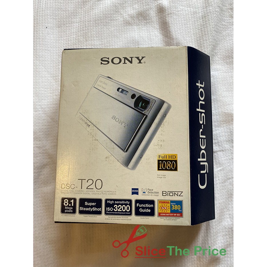 SONY Cyber−Shot T DSC-T20(B) - www.stedile.com.br