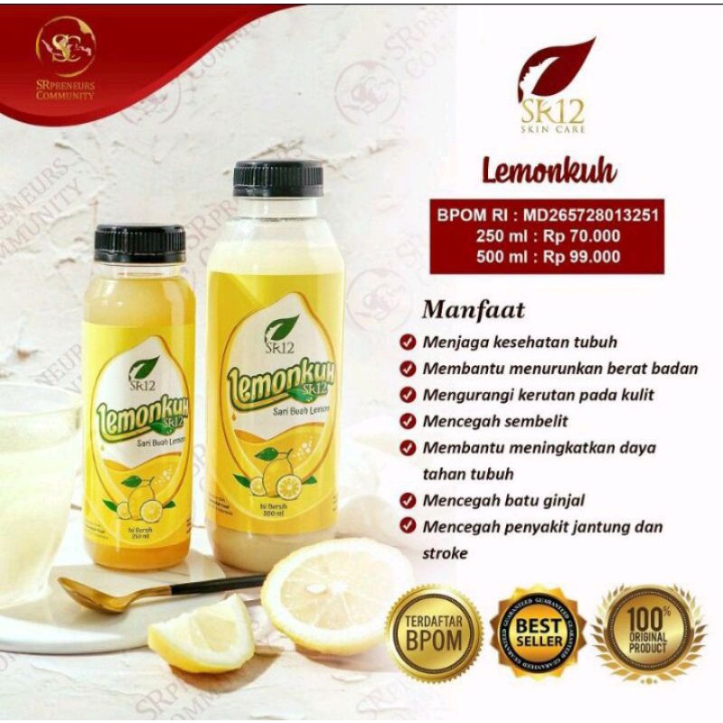 

LEMONKUH SR12, SARI LEMON ORIGINAL