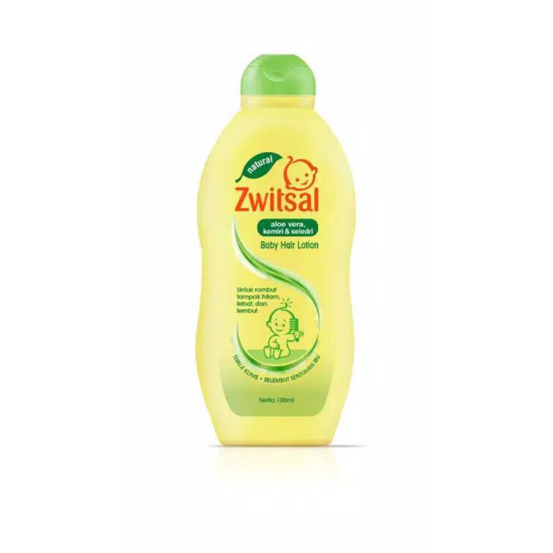 Zwitsal Hair Lotion Aloevera Kemiri Seledri 100/200Ml- Hair Lotion Anak, Penyubur Rambut Bayi