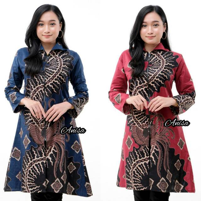 BATIK DJ | TUNIK BATIK MOTIF SERAGAM BATIK DIANPUTRI BAJU BATIK WANIT