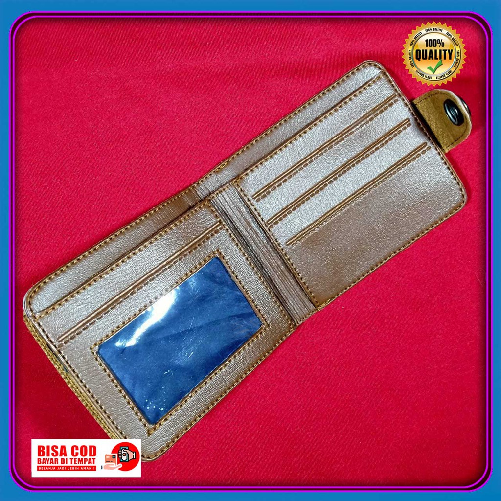 dompet cowok kekinian levis pendek kancing keren kasual best seller