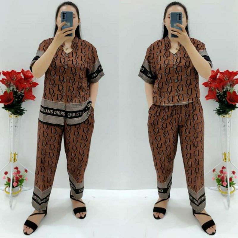 CNC - Stelan Wanita Dewasa CP Rayon Motif 003 Standar Dan Jumbo