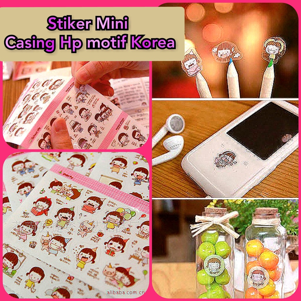 

[DBEST] Wall Stiker Sticker Setiker Mini Lucu Mungil Emotikon Emoticon Motif Korea Case Casing Chasing HP Handphone Toples Gelas Diary Unik Murah Korean Vintage Untuk Tempelan Buku Book books kertas