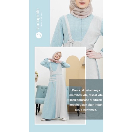 Rauna Couple Gamis / GD -26 Biru / Fashion Muslim