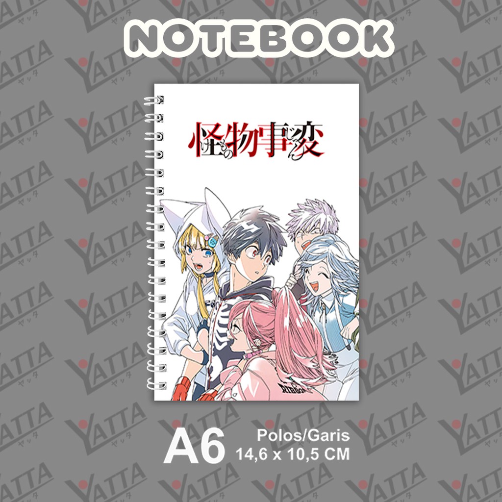 

Notebook Anime Ukuran A6 10,5 cm x 14,8 cm Kemono Jihen