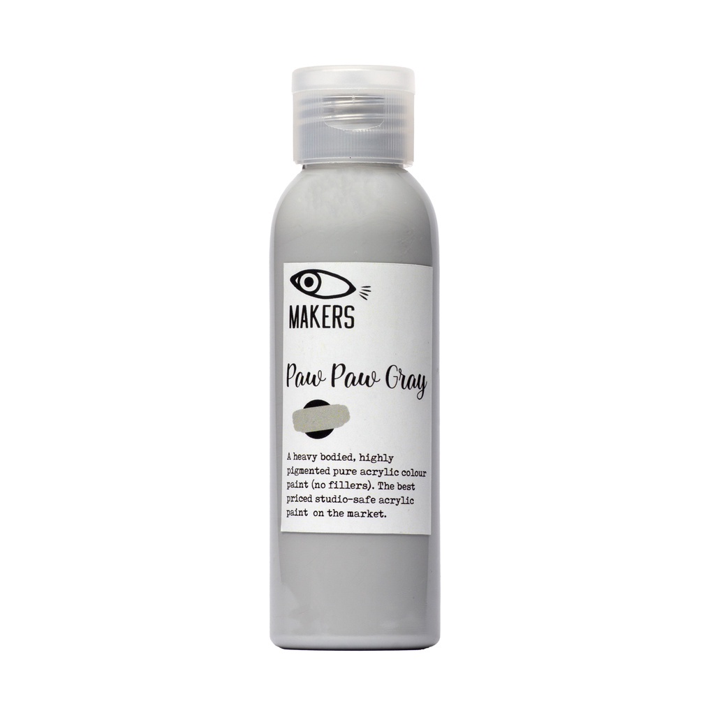 

Paw Paw Gray Acrylic Pastel Paint 100ml by MAKERS