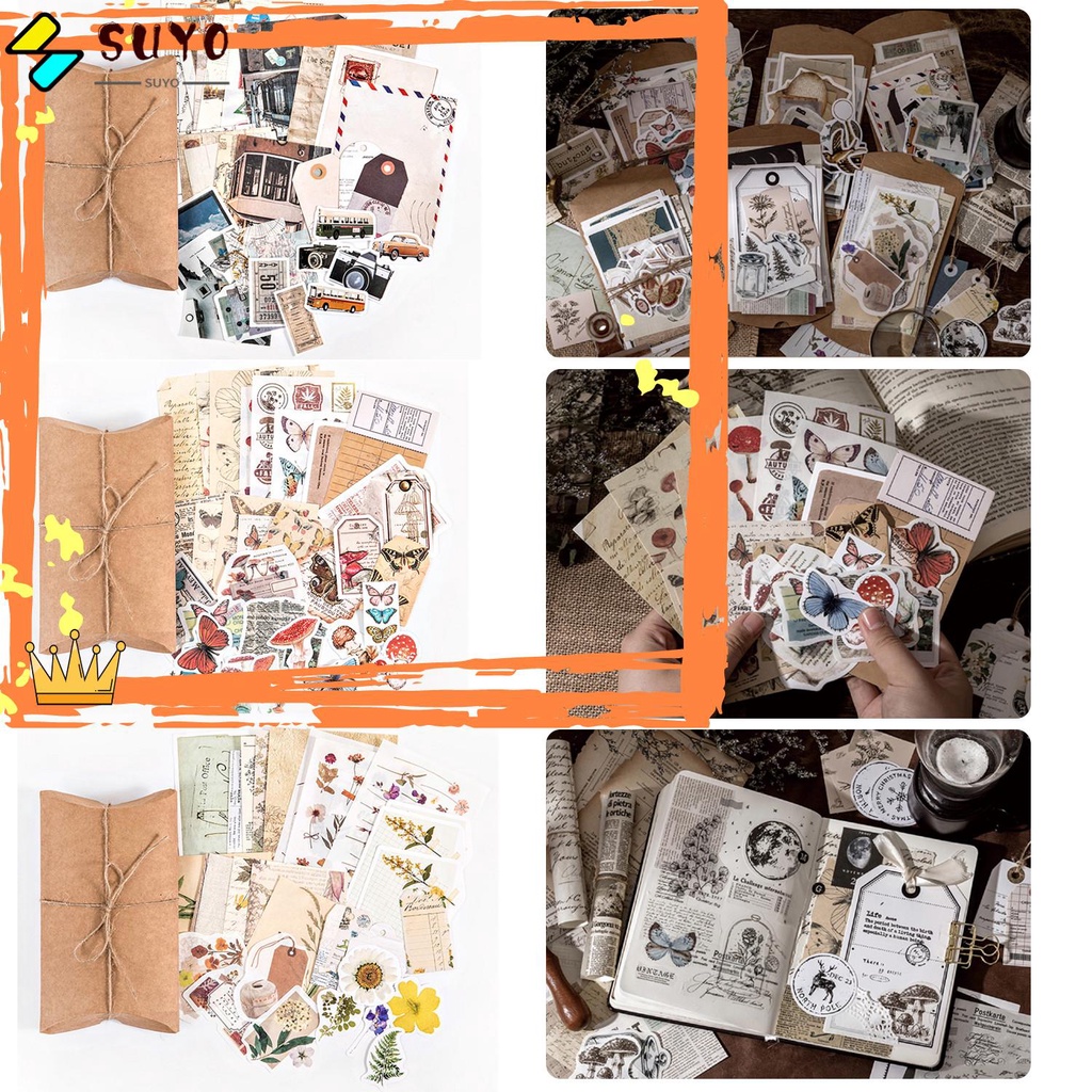 Suyo Stiker Kertas Bentuk Jamur Untuk Scrapbook / Diary