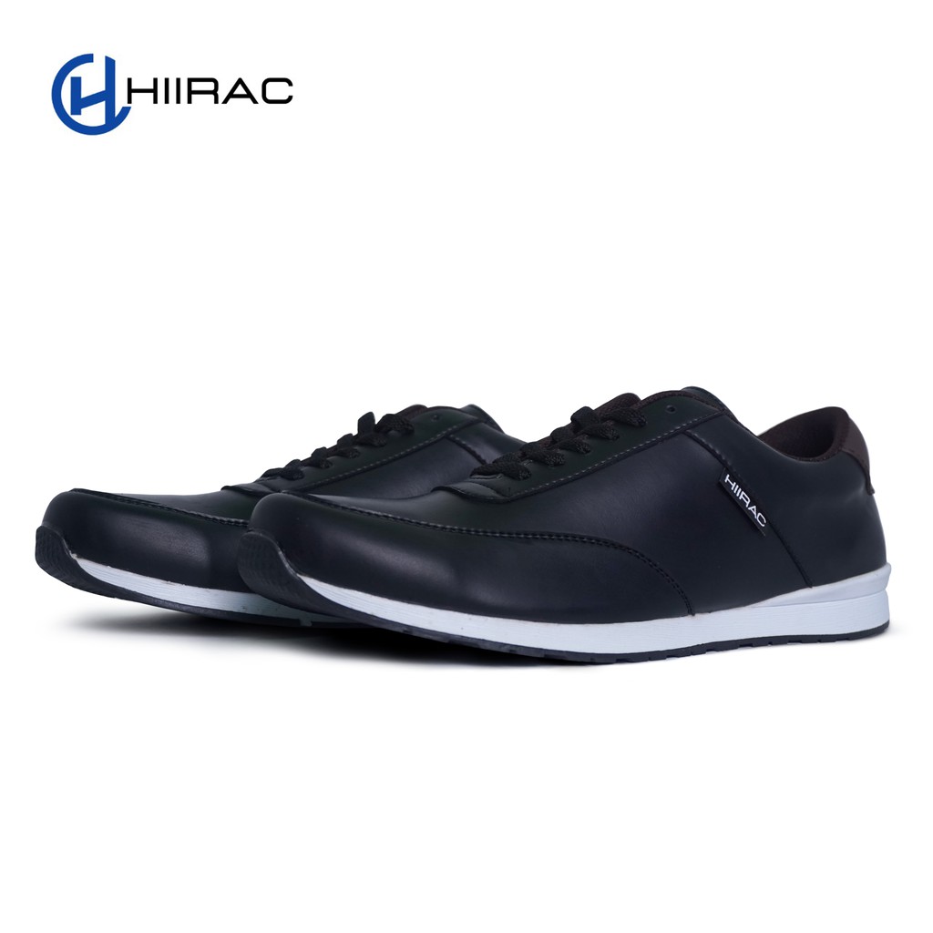 Sepatu sneakers pria original warna hitam Brand Hiirac H-005 model terbaru