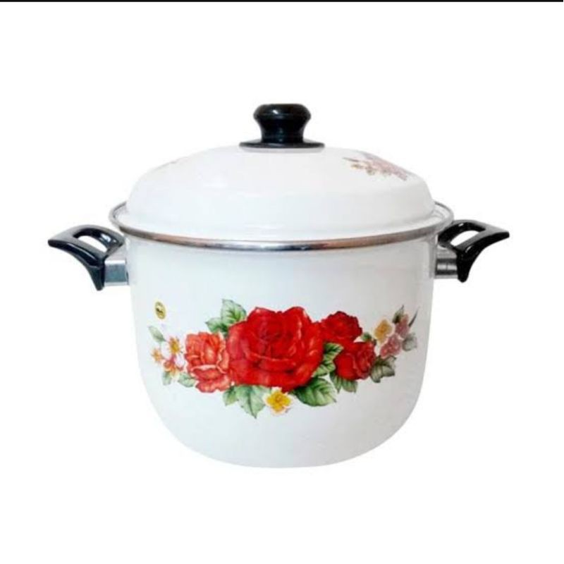 Maspion Panda Stock Pot 48cm Porcelain ENAMEL