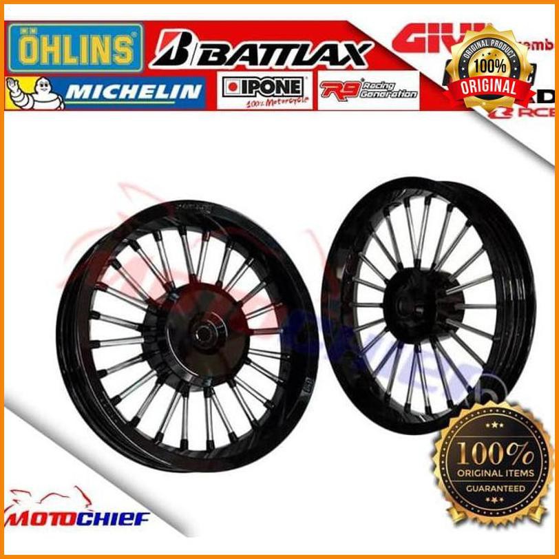 „Li} Velg Racing Tapak Lebar Power Mio125 Mio 125 Mio M3 Andong - Hitam ˜