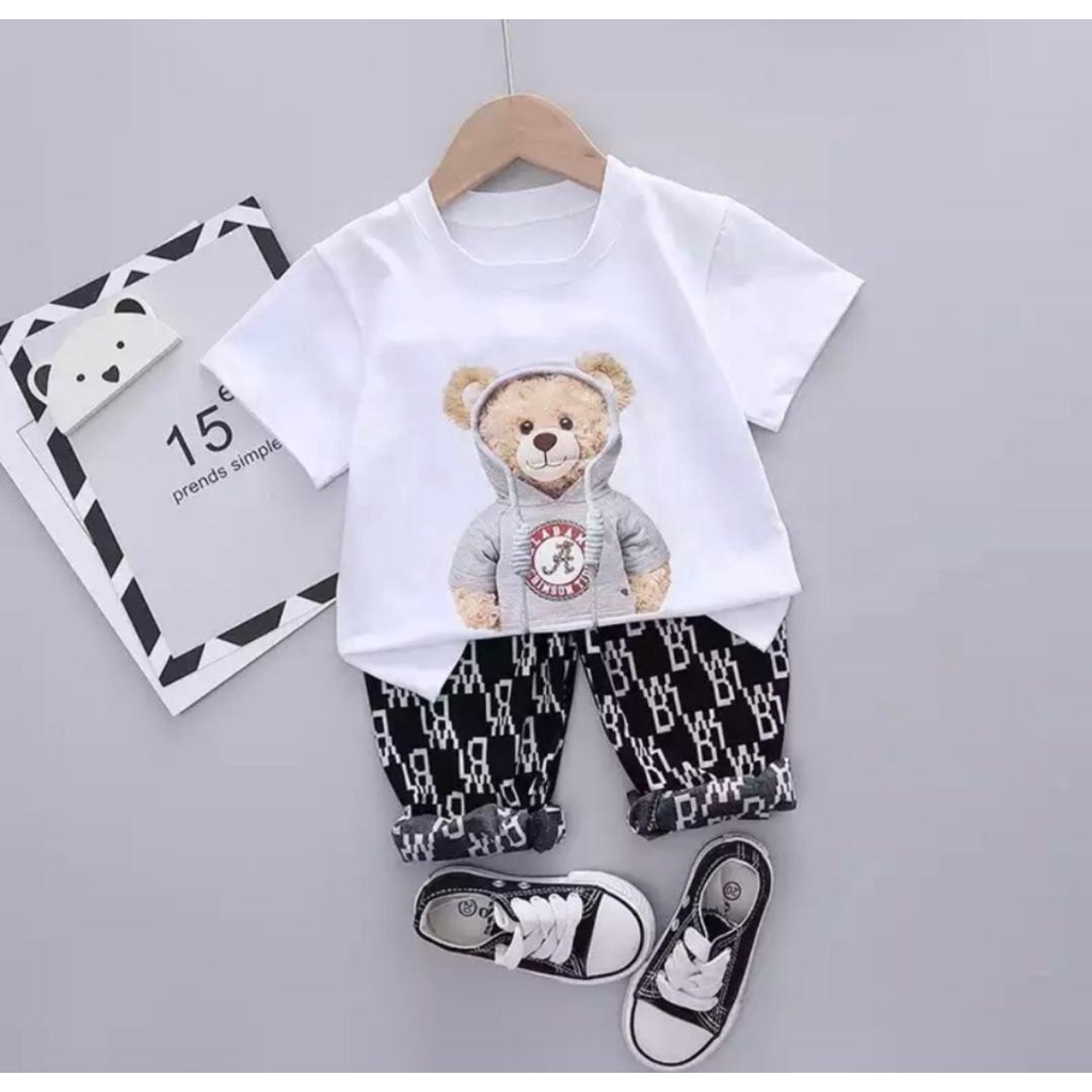 PROMO SETELAN BAJU ANAK ANAK BAJU ANAK SETELAN ANAK LAKI LAKI DAN PEREMPUAN SETELAN BEAR KIDS 1-5 TAHUN SETELAN TERBARU 2022