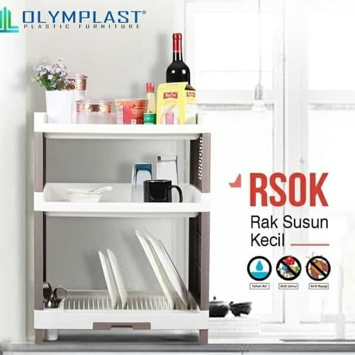 RAK PIRING OLYMPLAST 3 TINGKAT