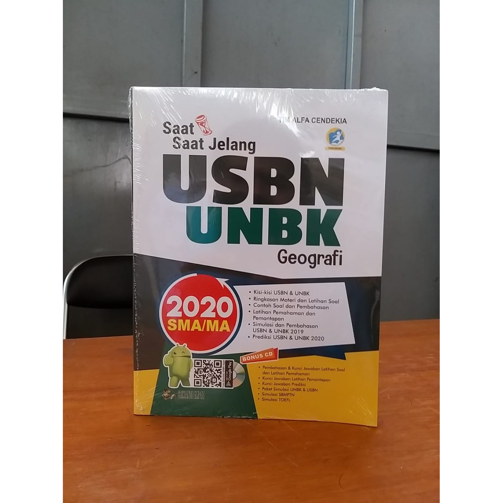 Buku Saat-saat Jelang (SSJ) USBN - UN ( UNBK-UNKP ) untuk SMA/MA GEOGRAFI 2020-0