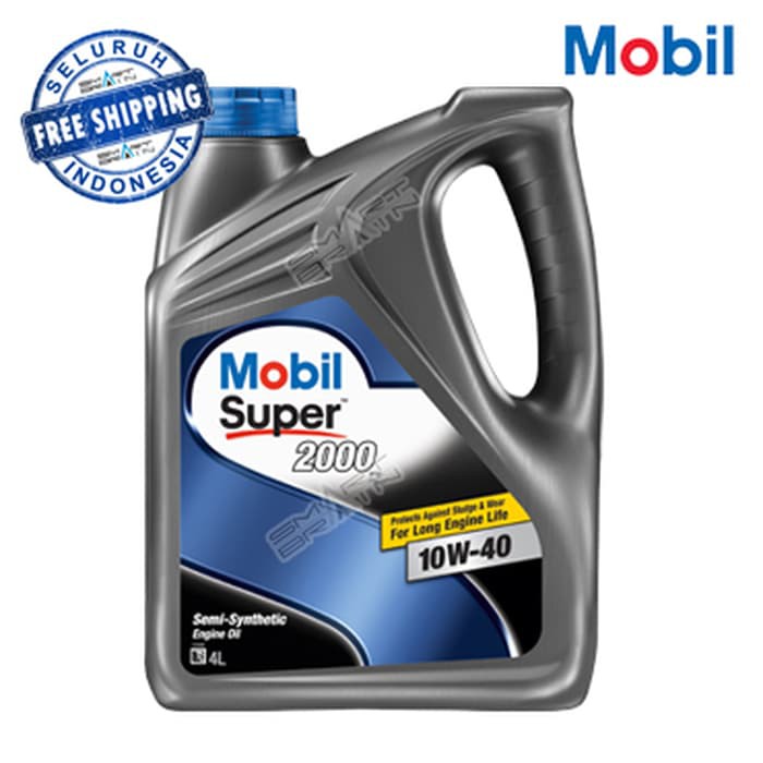 Mobil Super 2000 X2 10W-40 [4L] Oli Mesin