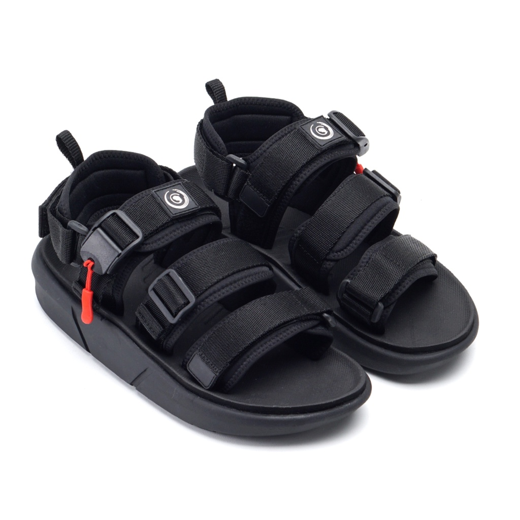 MINOS FULL BLACK |ManNeedMe x Greata| Sandal Gunung Pria Outdoor Sendal Travelling PREMIUM ORIGINAL