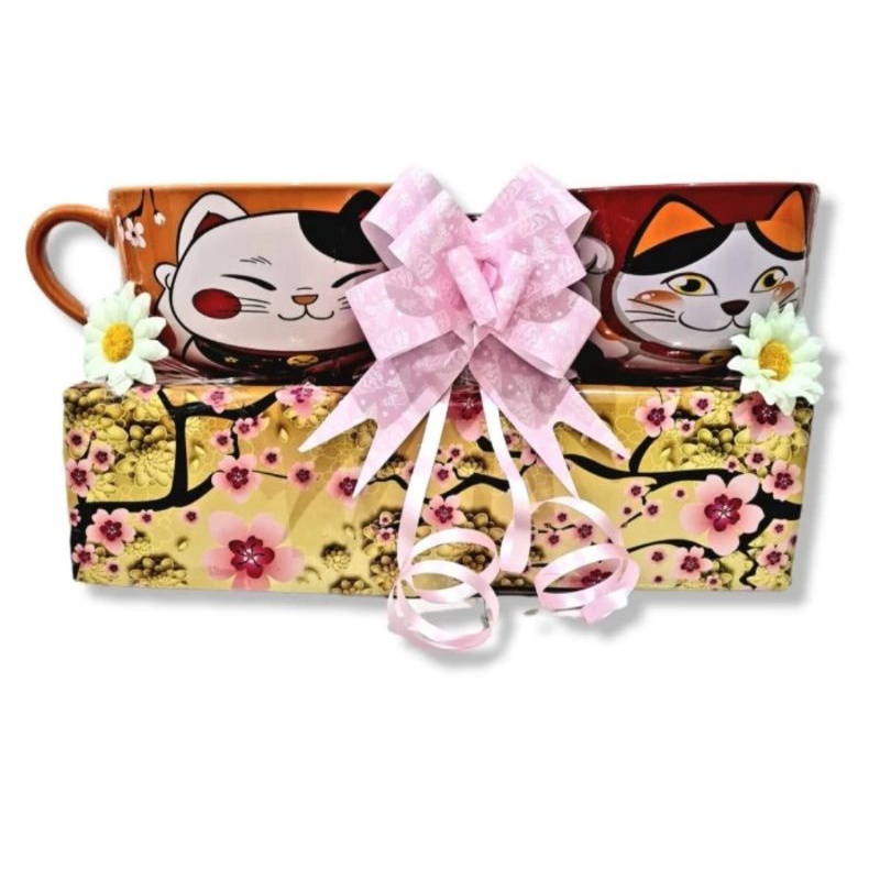 

MUG MANGKOK KERAMIK LUCKY CAT /KADO ULANG TAHUN - OPEN HOUSE - PINDAH RUMAH - SOUVENIR