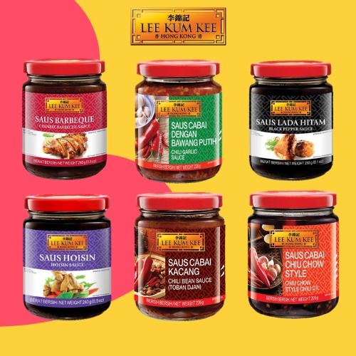 Lee Kum Kee Chili Sauce Saus Saos Series Chilli Oil / Char Siu / Soy Sauce / Garlic / Bean - LKK Saus Cabai Bawang / Minyak / Kacang / Chiu Chow Style / Chili Bean Sauce / Chili Garlic Sauce